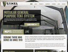 Tablet Screenshot of camelmfg.com